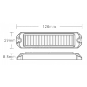 STROB Slim Line HD 6 Leds