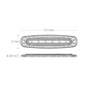 STROB Slim Line 6 Leds